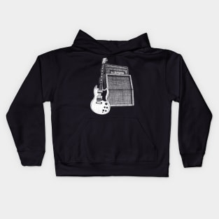 Rock guitar Kids Hoodie